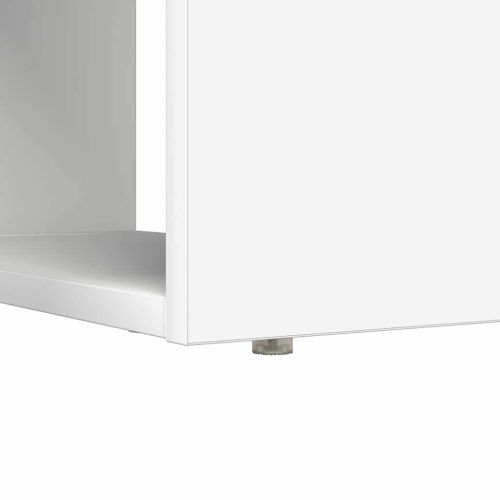 Бюро с рафт Бяло 113 x 54 x 120 см Инженерно дърво