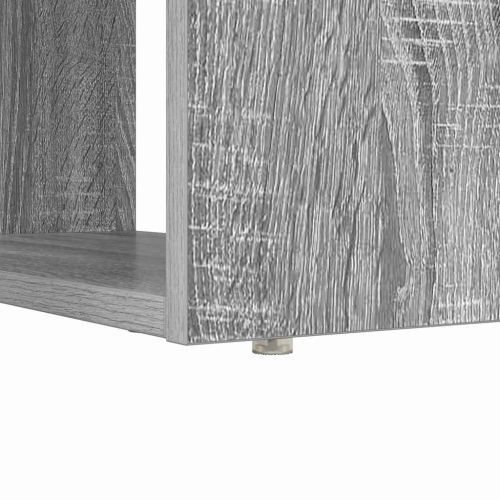 Бюро с рафт Сив Сонома 113 x 54 x 120 см Инженерно дърво