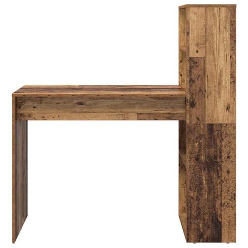 Бюро с рафт Старо дърво 113 x 54 x 120 см Инженерно дърво
