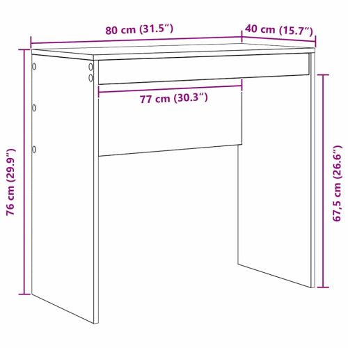 Бюро Сив Сонома 80 x 40 x 76 см