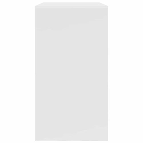 Бюро с чекмедже Бяло 77.5 x 43 x 79 см Инженерно дърво