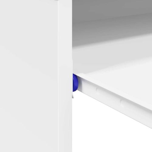 Бюро с чекмедже Бяло 77.5 x 43 x 79 см Инженерно дърво