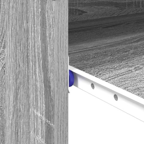 Бюро с чекмедже Сив Сонома 77.5 x 43 x 79 см Инженерно дърво