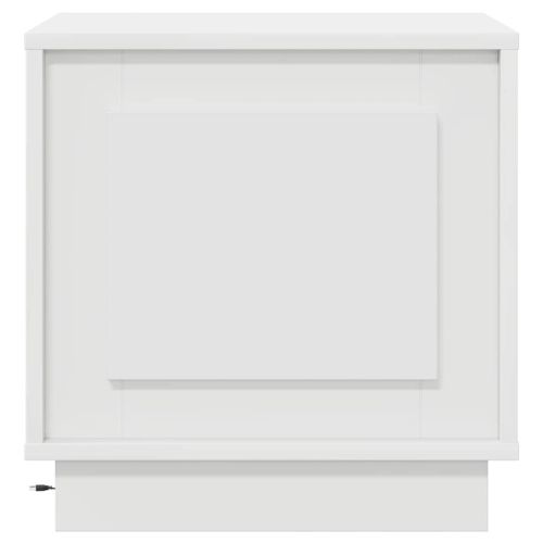 Нощен шкаф Бяло 44 x 34,5 x 45 см Инженерно дърво