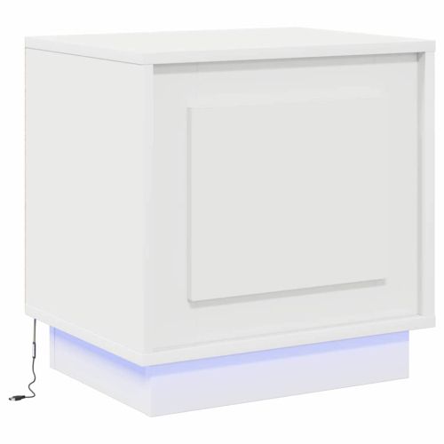 Нощен шкаф 2 pcs Бяло 44 x 34,5 x 45 см Инженерно дърво