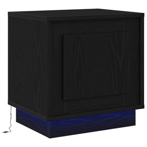 Нощен шкаф Черно 44 x 34,5 x 45 см Инженерно дърво