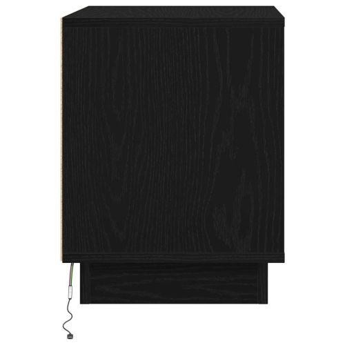 Нощен шкаф Черно 44 x 34,5 x 45 см Инженерно дърво