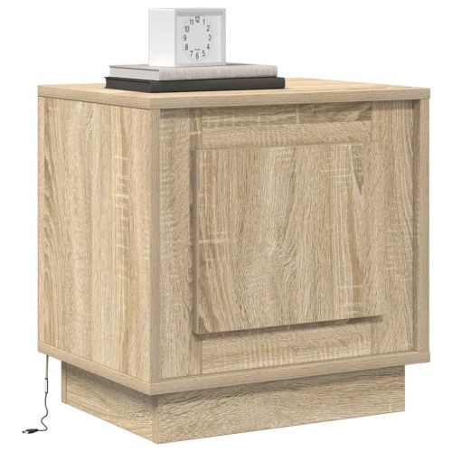 Нощен шкаф 2 pcs Сонома дъб 44 x 34,5 x 45 см Инженерно дърво
