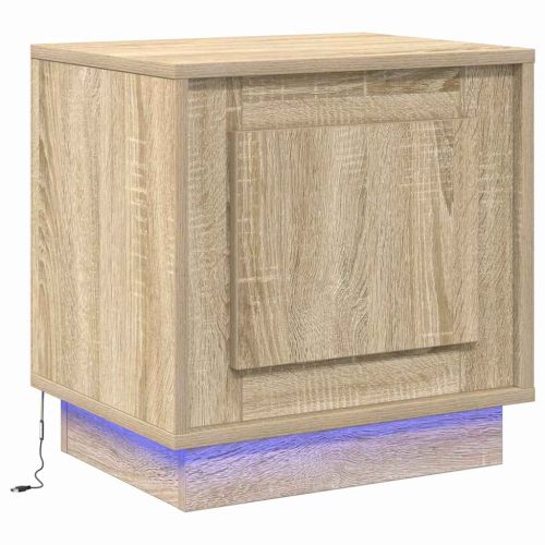 Нощен шкаф 2 pcs Сонома дъб 44 x 34,5 x 45 см Инженерно дърво