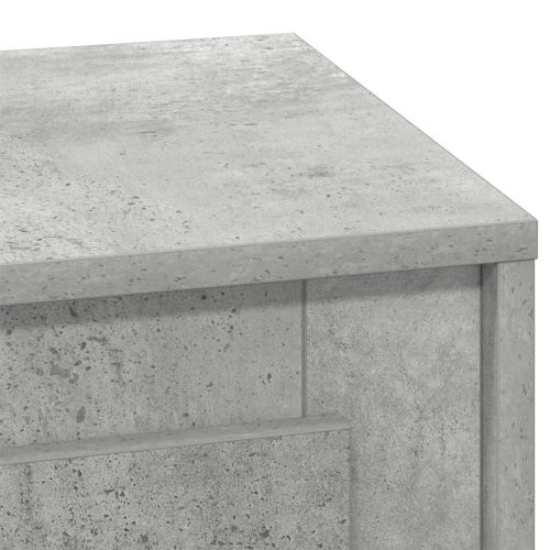 Нощен шкаф Циментено сиво 44 x 34,5 x 45 см Инженерно дърво