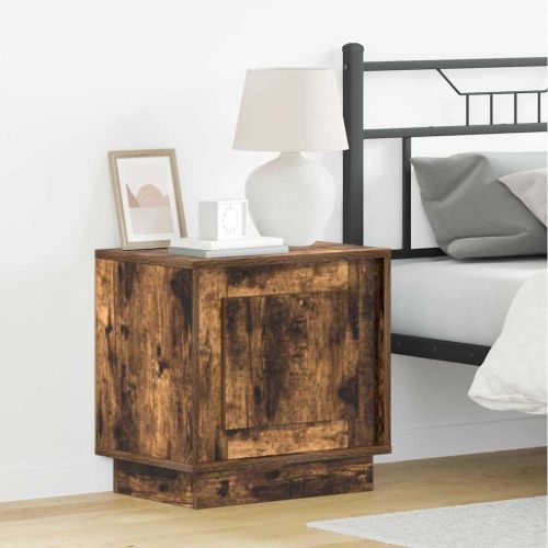 Нощен шкаф Димян дъб 44 x 34,5 x 45 см Инженерно дърво