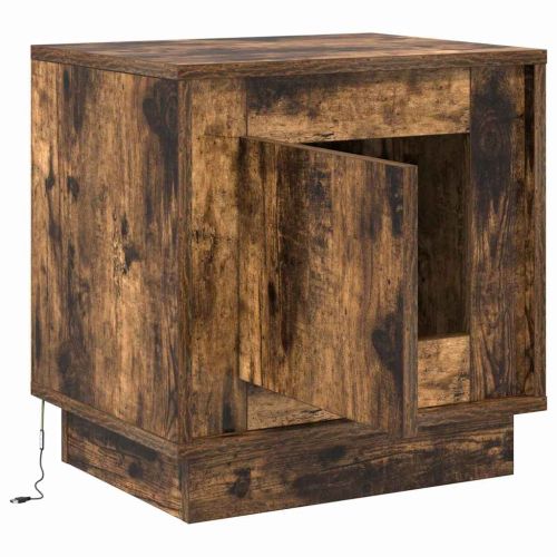 Нощен шкаф 2 pcs Димян дъб 44 x 34,5 x 45 см Инженерно дърво