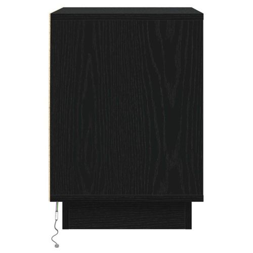 Нощен шкаф 2 pcs Черния дъб 39 x 34,5 x 50 см Инженерно дърво