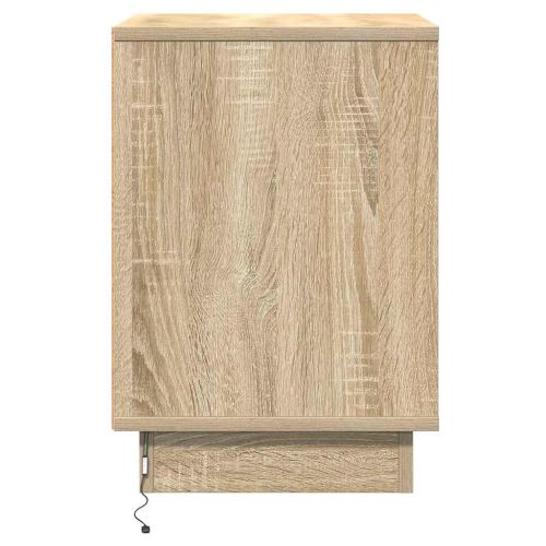 Нощен шкаф 2 pcs Сонома дъб 39 x 34,5 x 50 см Инженерно дърво