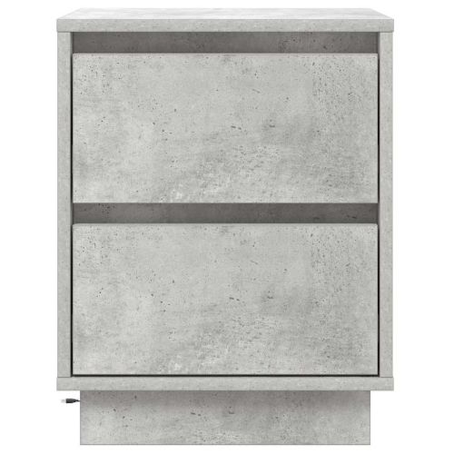Нощен шкаф Циментено сиво 39 x 34,5 x 50 см Инженерно дърво