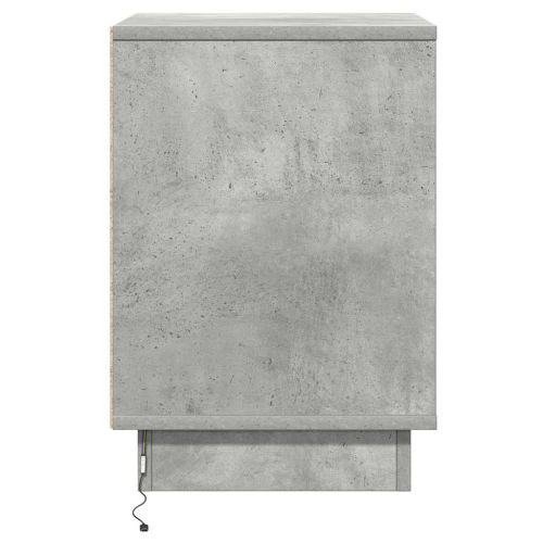 Нощен шкаф с чекмедже 2 pcs Циментено сиво 39 x 34,5 x 50 см