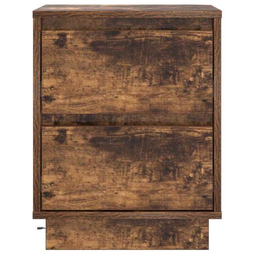 Нощен шкаф 2 pcs Димян дъб 39 x 34,5 x 50 см Инженерно дърво