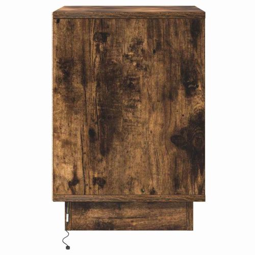 Нощен шкаф 2 pcs Димян дъб 39 x 34,5 x 50 см Инженерно дърво