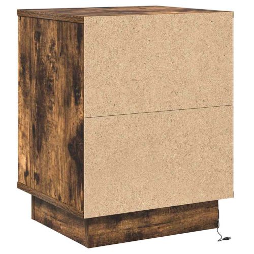 Нощен шкаф 2 pcs Димян дъб 39 x 34,5 x 50 см Инженерно дърво