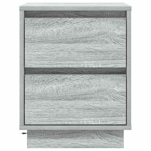 Нощен шкаф 2 pcs Сив 39 x 34,5 x 50 см Инженерно дърво