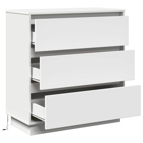 Нощен шкаф с чекмедже Бяло 71 x 34,5 x 75 см Инженерно дърво