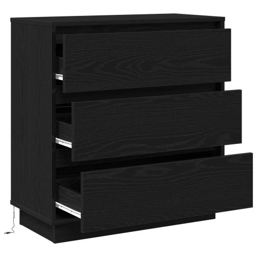Нощен шкаф Черния дъб 71 x 34,5 x 75 см Инженерно дърво