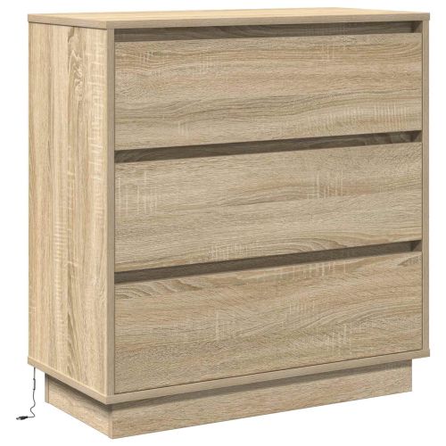 Нощен шкаф Сонома дъб 71 x 34,5 x 75 см Инженерно дърво
