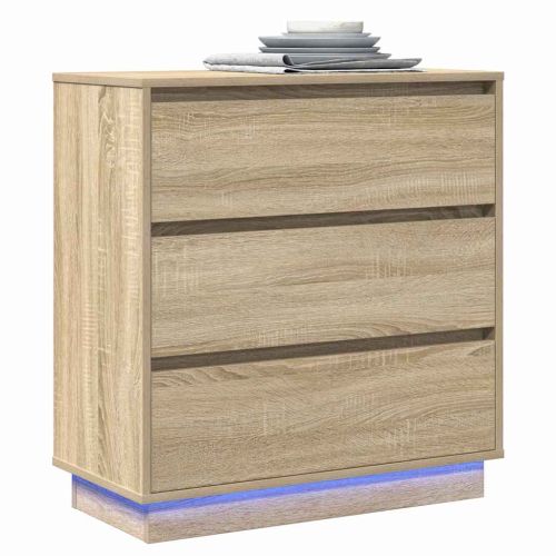Нощен шкаф Сонома дъб 71 x 34,5 x 75 см Инженерно дърво