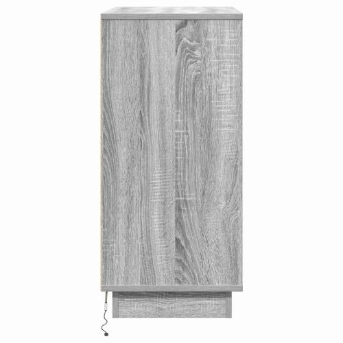 Нощен шкаф с чекмедже Сив 71 x 34,5 x 75 см Инженерно дърво