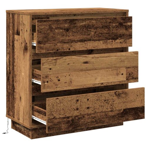 Нощен шкаф Старо дърво 71 x 34,5 x 75 см Инженерно дърво