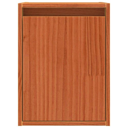 Стенен шкаф с врата Кафяво с восъчно покритие 30 x 30 x 40 cm