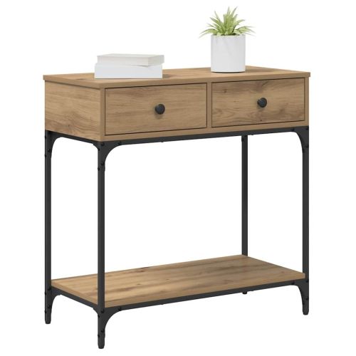 Конзолна маса дъб артизан 75 x 34,5 x 75 см Инженерно дърво