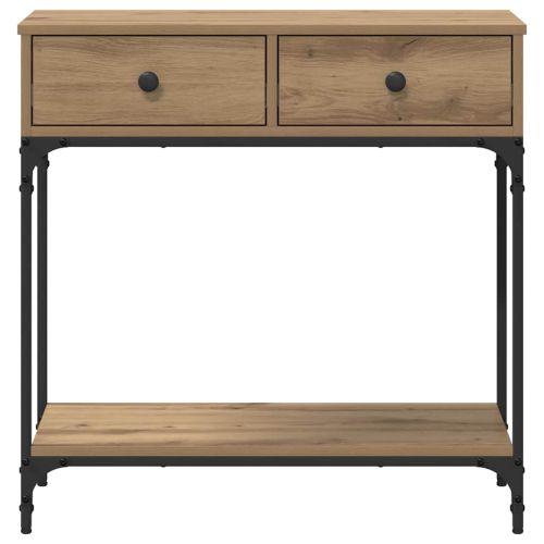 Конзолна маса дъб артизан 75 x 34,5 x 75 см Инженерно дърво
