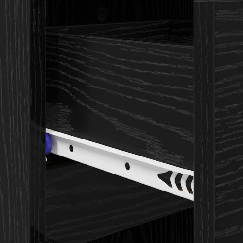 Шкаф за обувки Черния дъб 100,5 x 28 x 100 см Инженерно дърво