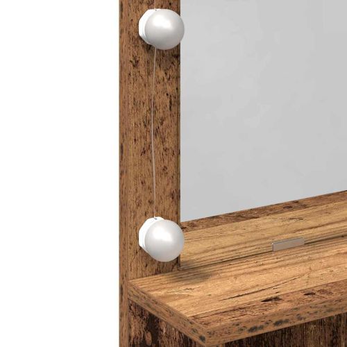 Тоалетка с рафт Старо дърво 80 x 41 x 134,5 см Инженерно дърво