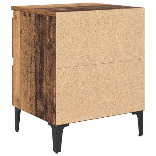 Нощен шкаф 2 pcs Старо дърво 40 x 35 x 50 см Инженерно дърво