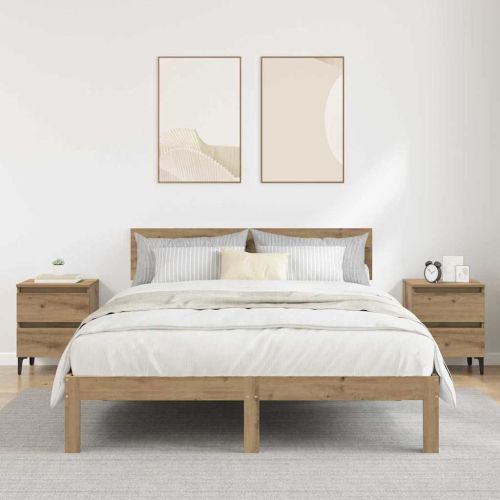 Нощен шкаф 2 pcs дъб артизан 40 x 35 x 50 см Инженерно дърво