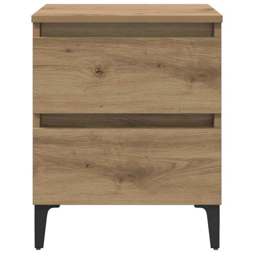 Нощен шкаф 2 pcs дъб артизан 40 x 35 x 50 см Инженерно дърво
