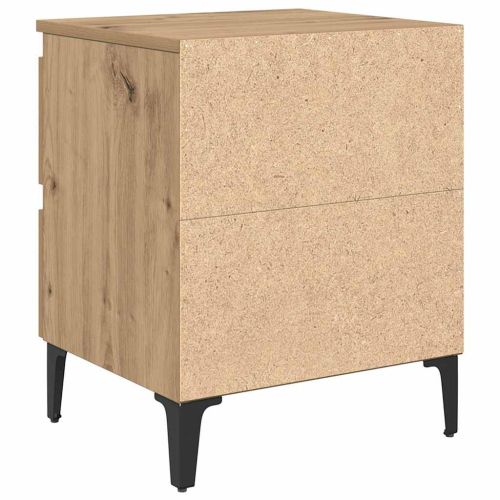 Нощен шкаф 2 pcs дъб артизан 40 x 35 x 50 см Инженерно дърво