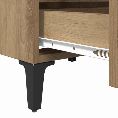Нощен шкаф 2 pcs дъб артизан 40 x 35 x 50 см Инженерно дърво
