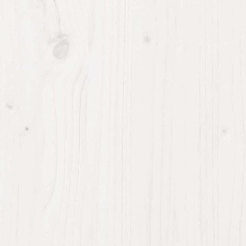 Рамка за легло с таблото Бяло 75 x 190 cm Солидно борово дърво
