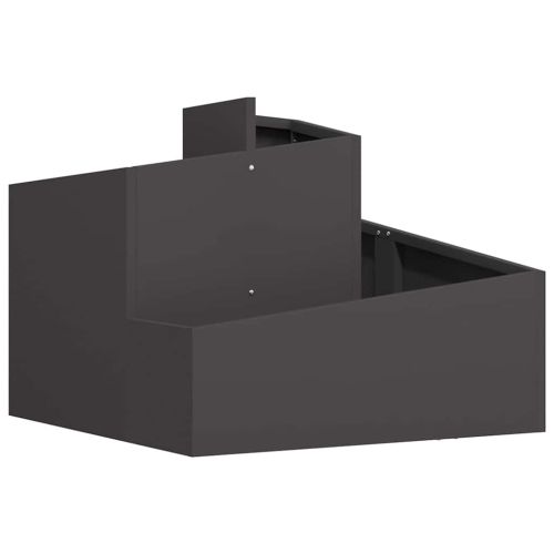 Градинска саксия Черно 60 x 60 x 50 см