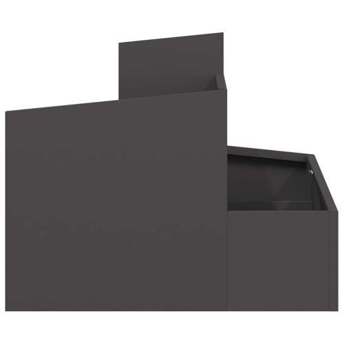 Градинска саксия Черно 60 x 60 x 50 см