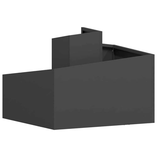 Градинска саксия Черно 60 x 60 x 50 см
