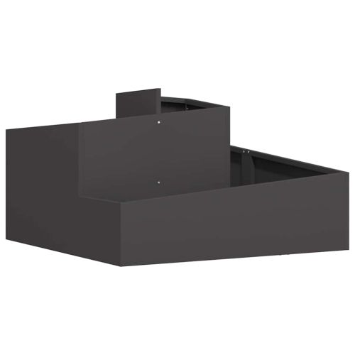 Градинска саксия Черно 80 x 80 x 50 см