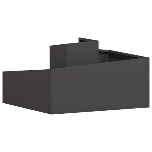 Градинска саксия Черно 80 x 80 x 50 см