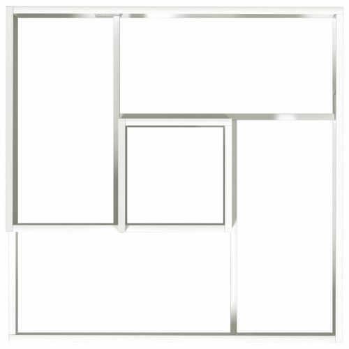 Градинска саксия Бяло 80 x 80 x 50 см Студено валцована стомана