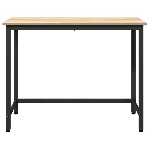 Маса Сонома дъб 80 x 50 x 76,5 см Инженерна дървесина и стомана