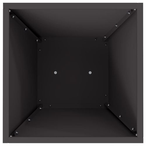 Саксия с колона 2 pcs Черно 35 x 35 x 73 см