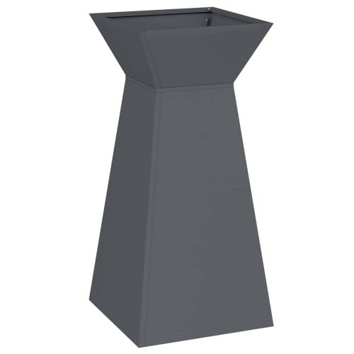 Саксия с колона 2 pcs Антрацит 35 x 35 x 73 см